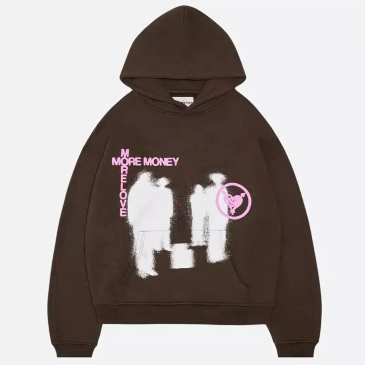  More Money More Love Graphic Hoodie